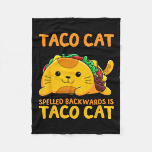 Couverture Polaire Tacocat épelé à l'envers Chemise Taco Cat Cinco De