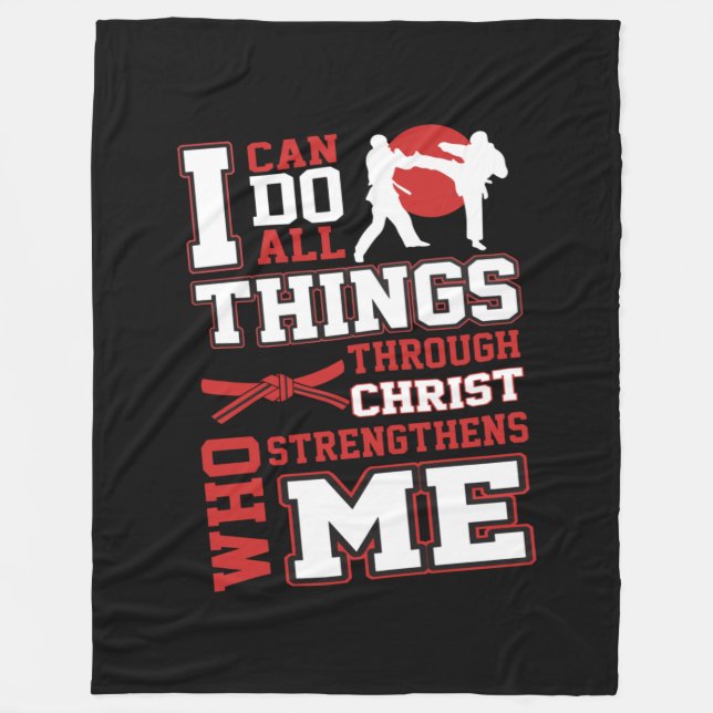 Couverture Polaire Taekwondo (Devant)