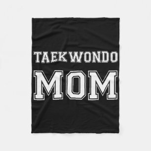 Couverture Polaire Taekwondo Mom Funny Karate Lovers Cadeau Femme Mar