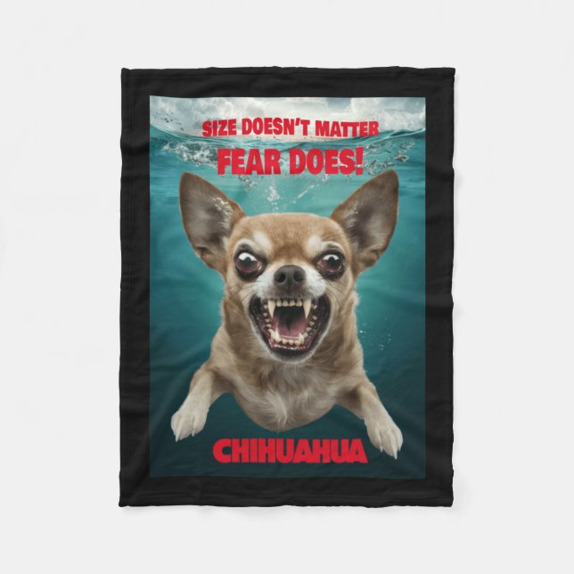 Couverture Polaire Taille ne ...la peur le fait! Autocollant (Devant)