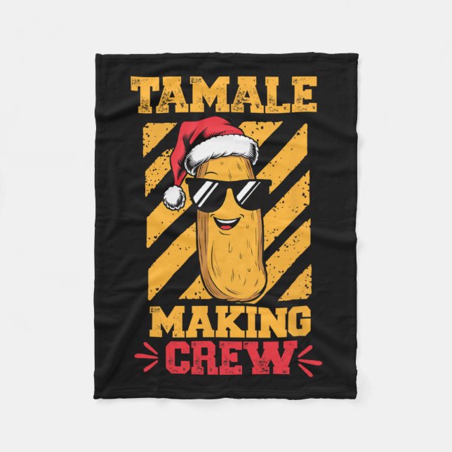 Couverture Polaire Tamale Making Crew Tamale Saison Drôle Chr Mexicai (Devant)
