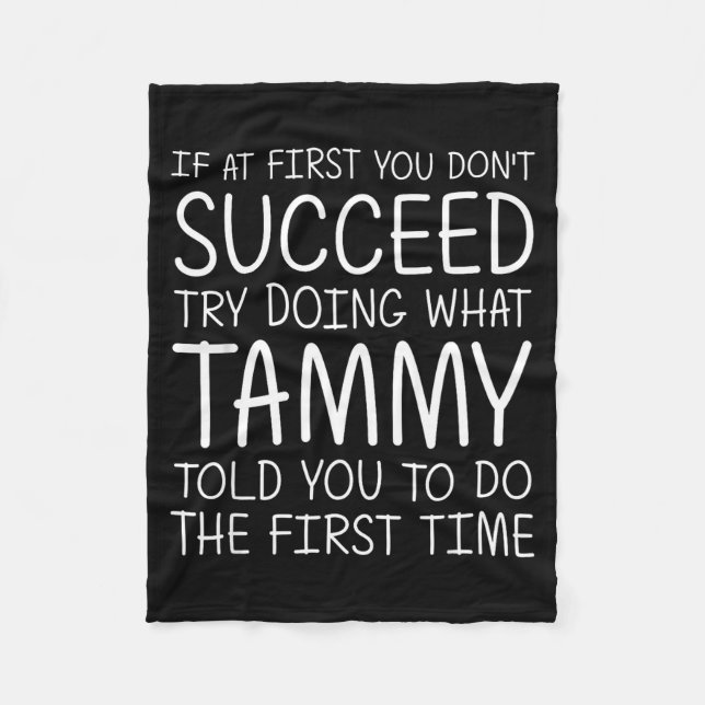 Couverture Polaire Tammy Gift Name D Birthday Funny Christmas Joke  (Devant)