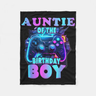 Couverture Polaire Tante du garçon d'anniversaire jeu vidéo de corres