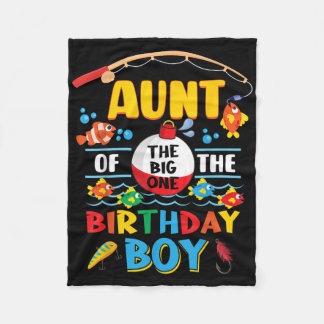 Couverture Polaire Tante du gros pêcheur 1er anniversaire Ofishally