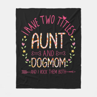 Couverture Polaire tante et chien maman cadeaux femmes tournesol coeu