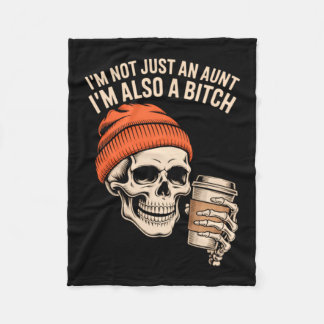 Couverture Polaire Tante Funny Skeleton Tatie