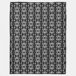 Couverture Polaire Tao élégant noir et blanc moderne