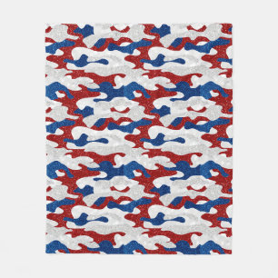 Couverture Polaire Tapis de pique-nique scintillant American Camo pou