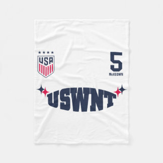 Couverture Polaire Tara Mckeown 4 Blanche Uswnt Sous Licence Officiel