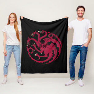Couverture Polaire Targaryen Sigil - Feu et Sang