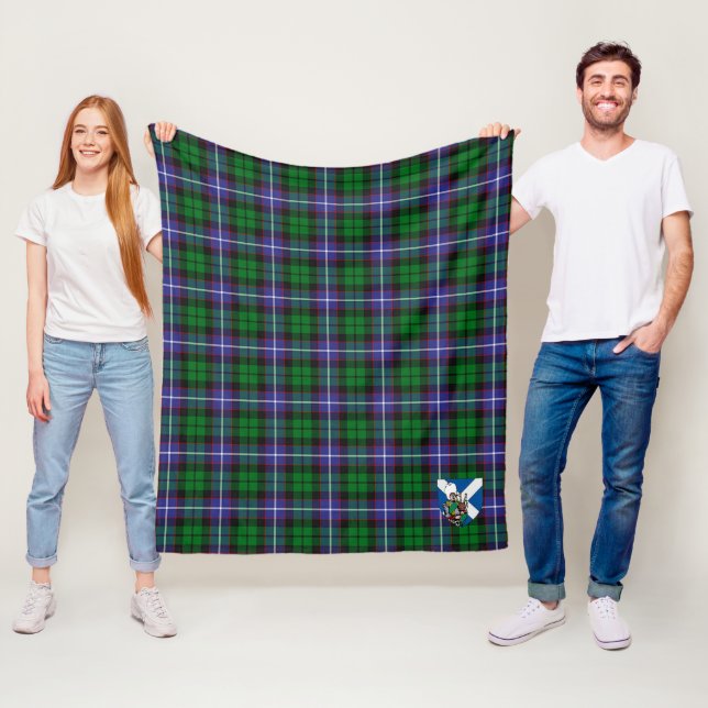 Couverture Polaire Tartan à carreaux Scotts Galbraith (En situation)