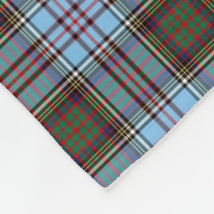 Couverture Polaire Tartan bleu-clair de clan d'Anderson