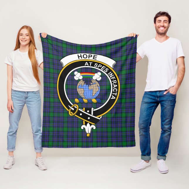 Couverture Polaire Tartan Clan Hope (En situation)