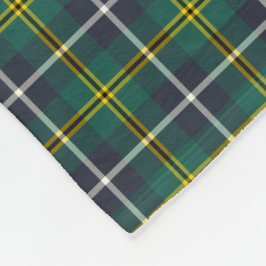 Couverture Polaire Tartan de chasse à Turnbull bleu et vert de la mar
