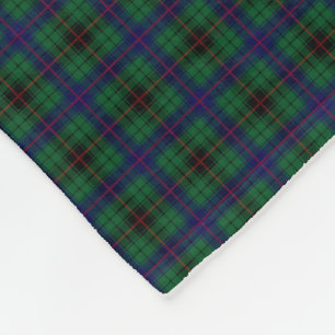 Couverture Polaire Tartan de Davidson de clan