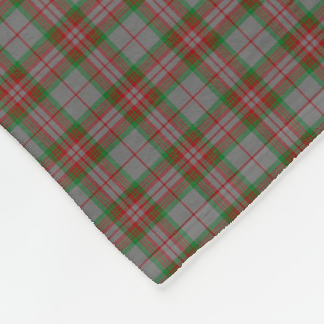 Couverture Polaire Tartan de gris de clan (Coin)