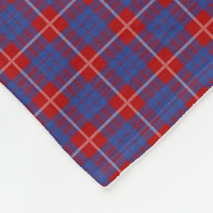 Couverture Polaire Tartan de Hamilton de clan
