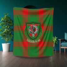 Tartan de la branche écossaise Middleton Crest