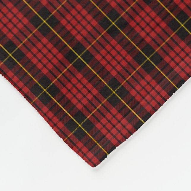 Couverture Polaire Tartan de MacQueen de clan (Coin)