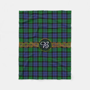 Couverture Polaire Tartan de militaires de montre de noir de