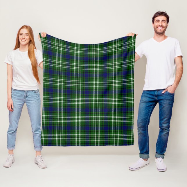 Couverture Polaire Tartan de Spottiswoode (En situation)