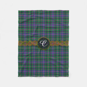Couverture Polaire Tartan de tonnelier de monogramme