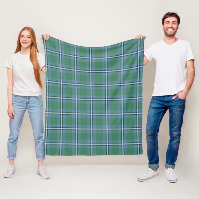 Couverture Polaire Tartan d'Irvine (En situation)