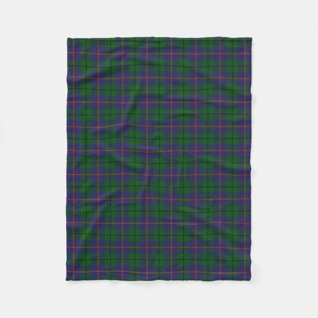 Couverture Polaire Tartan écossais de classique de Carmichael de clan (Devant)