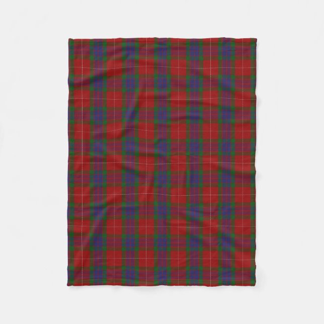 Couverture Polaire Tartan écossais de classique de Fraser de clan (Devant)