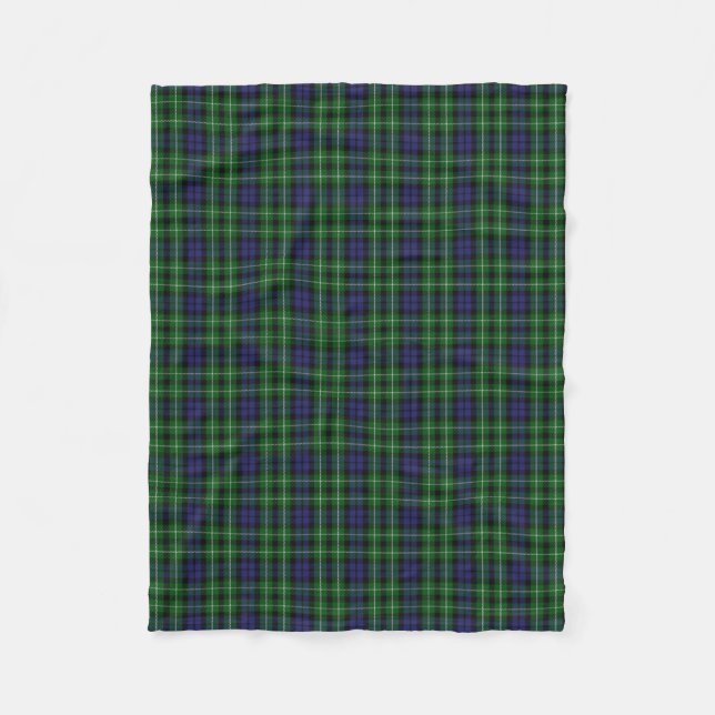 Couverture Polaire Tartan écossais de classique de Graham de clan (Devant)
