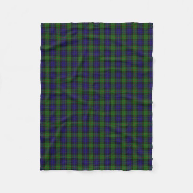 Couverture Polaire Tartan écossais de classique de Gunn de clan (Devant)