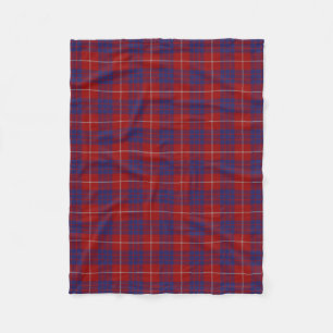 Couverture Polaire Tartan écossais de classique de Hamilton de clan