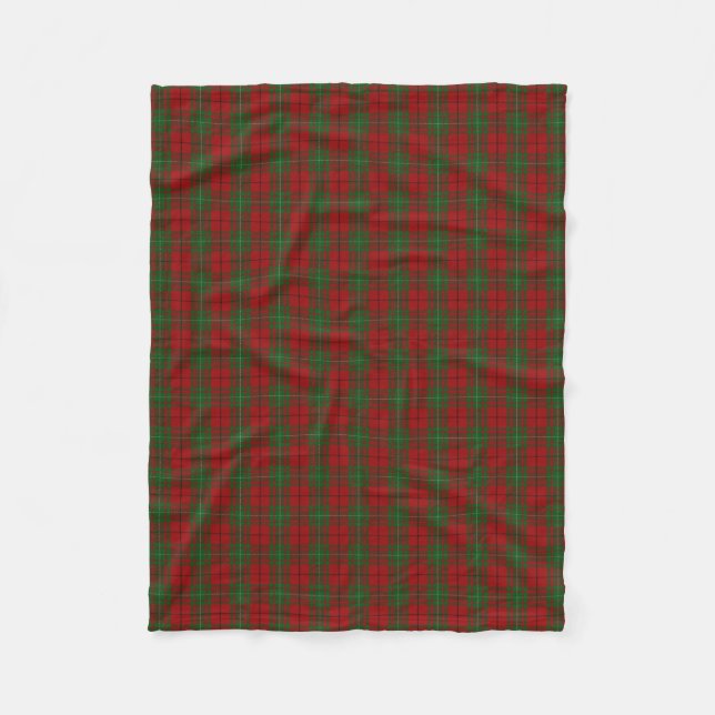 Couverture Polaire Tartan écossais de classique de MacAulay de clan (Devant)