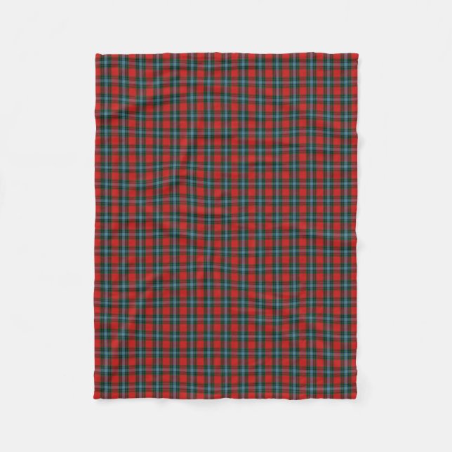 Couverture Polaire Tartan écossais de classique de MacLea Livingstone (Devant)