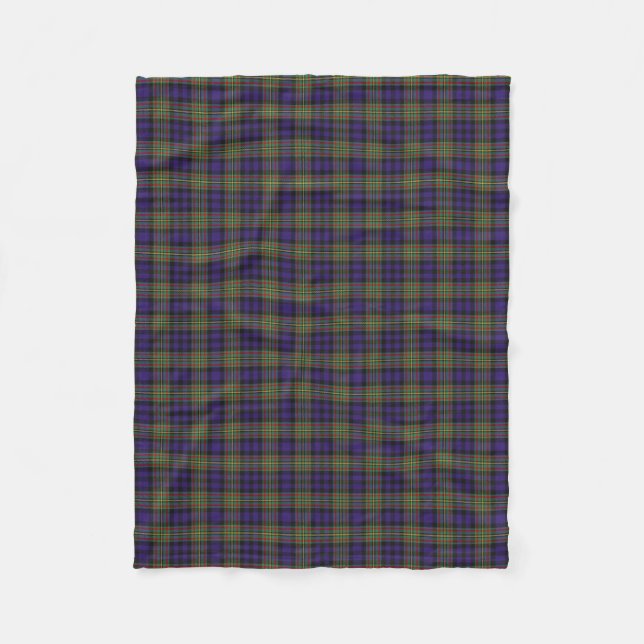 Couverture Polaire Tartan écossais de classique de MacLellan de clan (Devant)