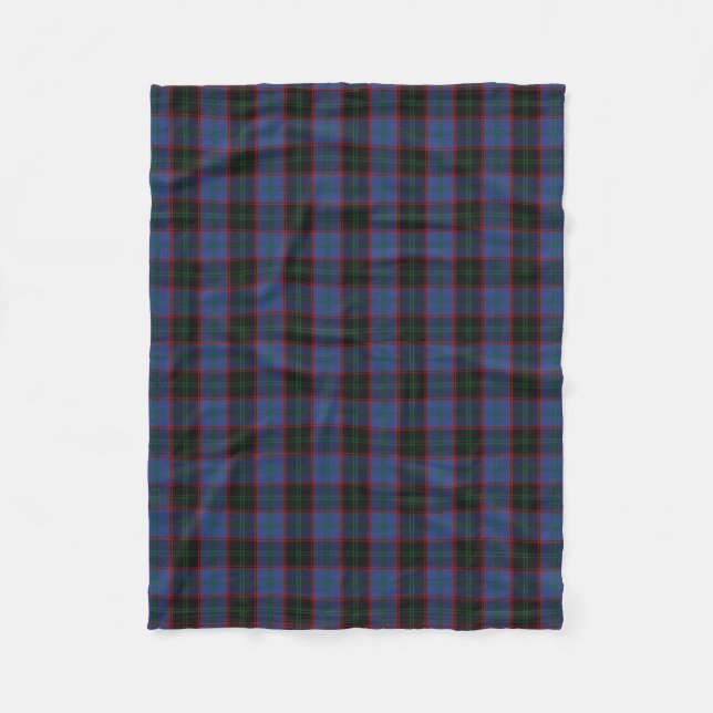 Couverture Polaire Tartan écossais de classique de maison de clan (Devant)