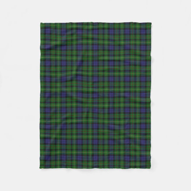 Couverture Polaire Tartan écossais de classique de Rollo de clan (Devant)