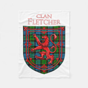 Couverture Polaire Tartan Fletcher Plaid Écossais Lion Rampant