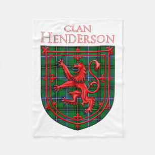 Couverture Polaire Tartan Henderson Écossais Plaid Lion Rampant