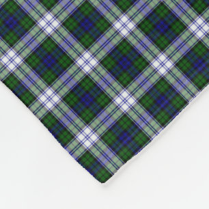 Couverture Polaire Tartan noir de mode de montre