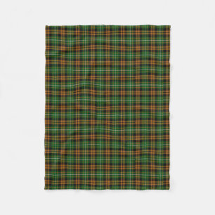 Couverture Polaire Tartan orange de chasse de Ramsay Ramsey de clan