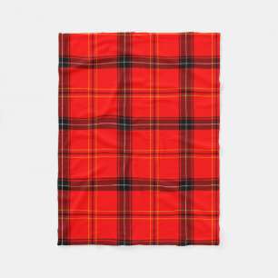 Couverture Polaire Tartan Rouge Écossais