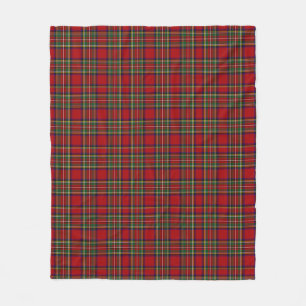 Couverture Polaire Tartan Royal Stewart Rouge