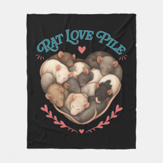 Couverture Polaire Tas de l'amour de rat