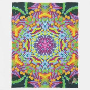 Couverture Polaire Tasmanie Kaleidoscope Blanche-polaire