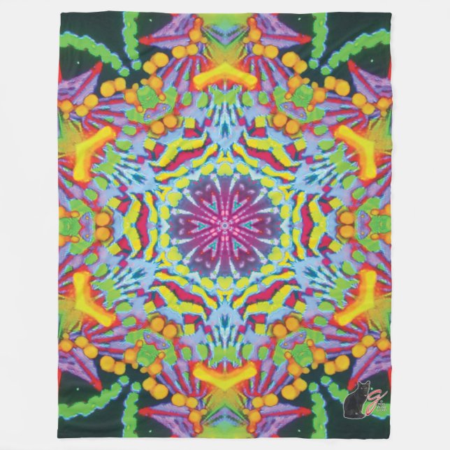 Couverture Polaire Tasmanie Kaleidoscope Blanche-polaire (Devant)