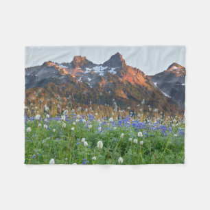 Couverture Polaire Tatoosh Range and Wildflowers   Mt. Rainier