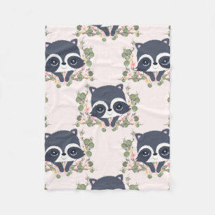 Couverture Polaire Tatouage de Panda And Flower