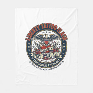 Couverture Polaire Tatouage Flash Liberté Patriotique Tatouage Patrio