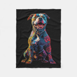 Couverture Polaire Tatouage Pitbull Chien Tatouages Pitbull Chien Tat